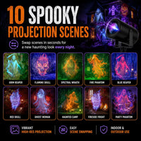 32FT HD Halloween Projector | That Disappoint Your Halloween Party | 10 Unique HD Projection Patterns