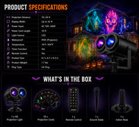 The Haunted Yard Projector — 32ft Display, 10 Spooky Patterns thumbnail 6