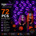 🦇 NightBloom™ LED 3D Bat Wall Light — Halloween Glow Decor thumbnail 4