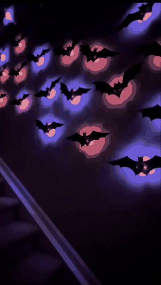 72 bats covering a full wall
